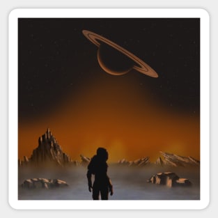 Alien World Exploration Sticker